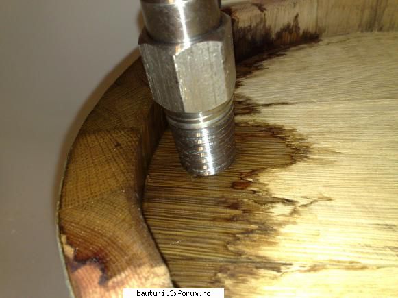 Canea de inox la butoi de lemn - Asta este caneaua de care vorbeam - Butoaie si recipiente