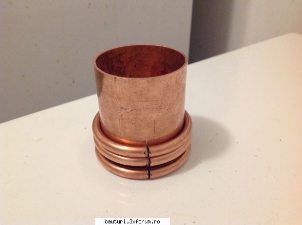 Coloana CCVM 54 mm - Vreau sa vina un cerc sub capac si doua cercuri - Handmade