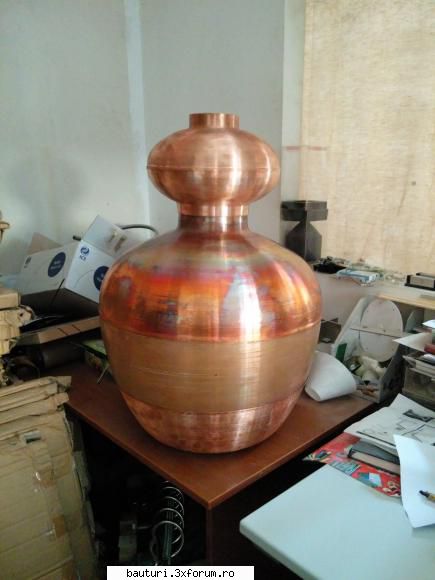 Constructie alambic nou si coloana LM/VM - Si asta este ceapa pentru a doua distilare - Handmade