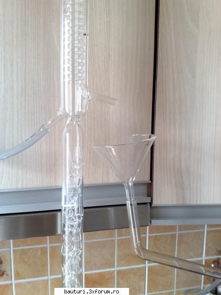 Constructie instalatie de distilare - De la tutusca colectez cu un tub de sticla pana - Handmade