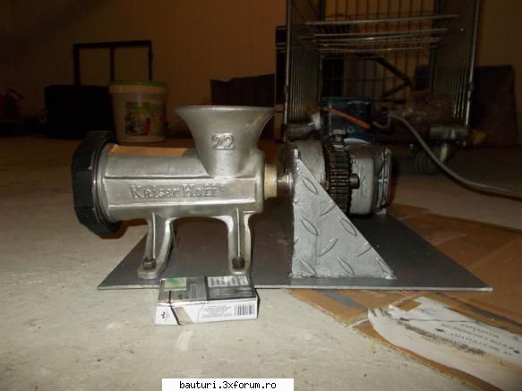 Macinare malt umed - Voi adauga niste poze cu Noua mea masina de tocat - Handmade