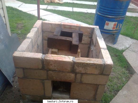 Soba pentru fiert plamada - Riserul focarului ( zona pe unde sunt evacuate - Handmade
